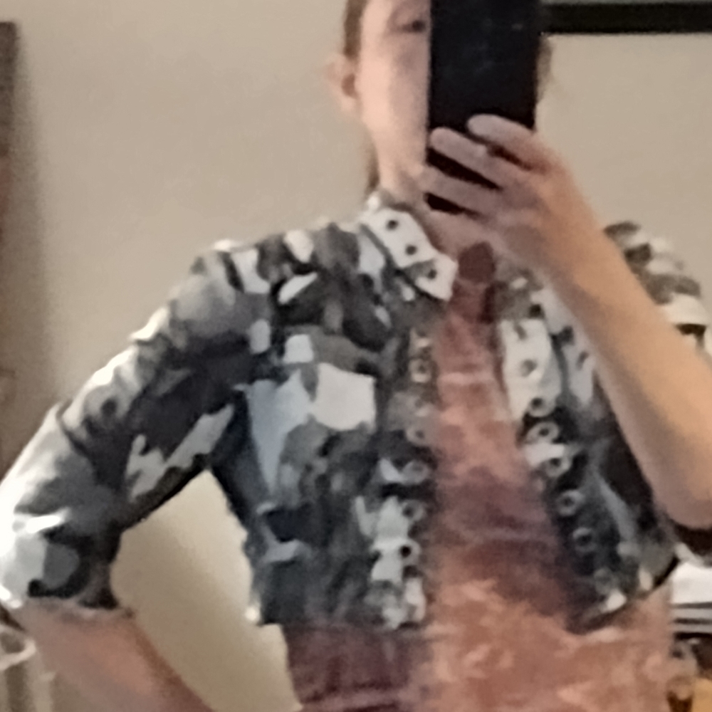 Camo bolero jacket M